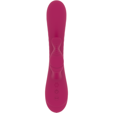 Vibratore Duale Silicone Medico con Stimolatori Clitoride e Punto G